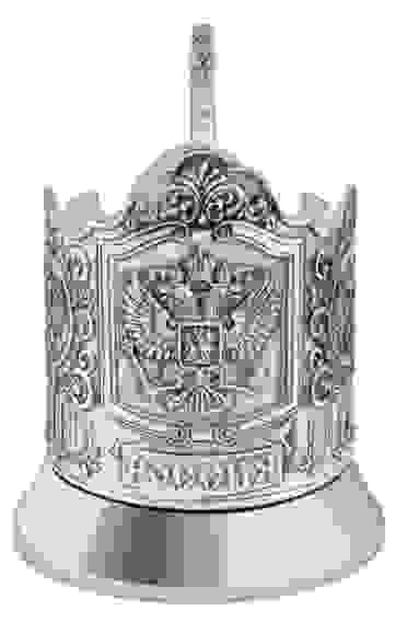 Подстаканник "Герб РФ" посеребренный