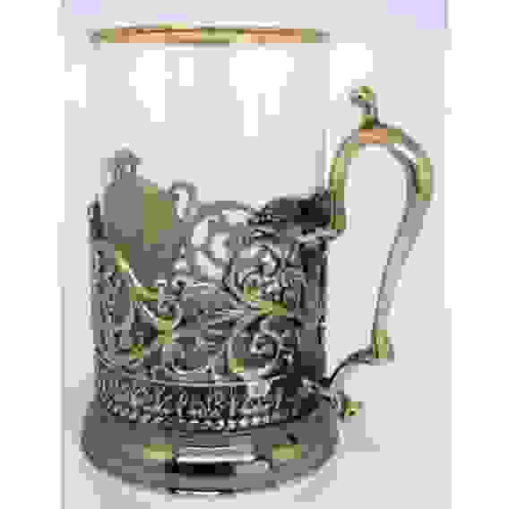 Подстаканник "Имперский" латунный