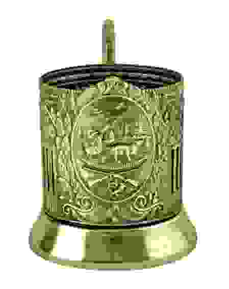 Подстаканник "Охотник (Советский)" латунный