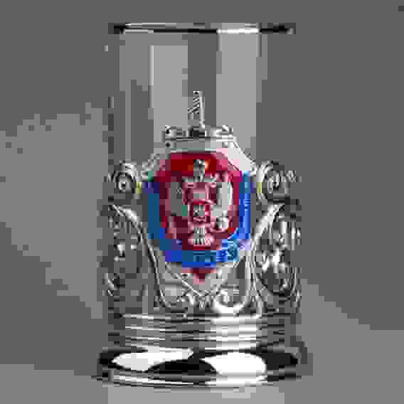 Подстаканник "ФСБ" никелированный с эмалью